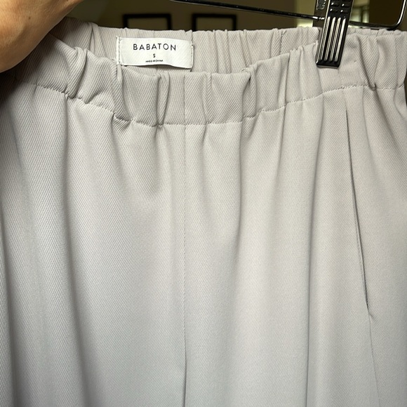 Babaton Dexter Pant in Light Grey Twill. Size S - Picture 6 of 7